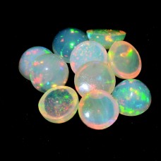 Natural Ethiopian opal 7mm round cabochon